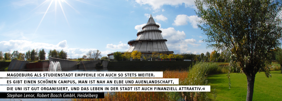 Elbauenpark mit Jahrtausendturm